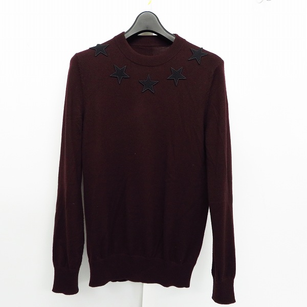 実際に弊社で買取させて頂いた【JPタグ】GIVENCHY/ジバンシィ スターパッチ ウール クルーネックニット 16F 7503 503/XS