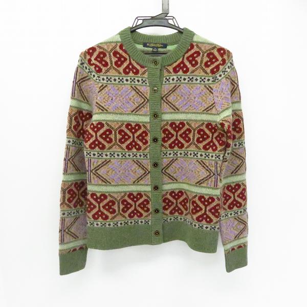 実際に弊社で買取させて頂いたBROOKS BROTHERS/ブルックスブラザーズ レディース 総柄 ニットカーディガン/S