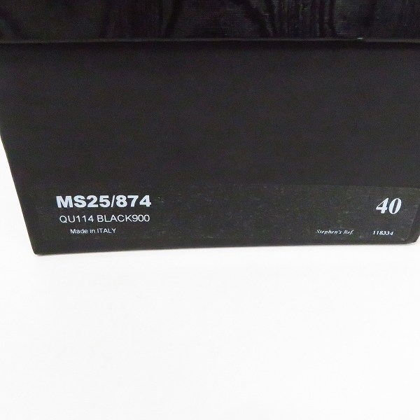 実際に弊社で買取させて頂いたDRIES VAN NOTEN/ドリスヴァンノッテン スエード スリッポン MS25/874 QU114 BLACK900/40の画像 8枚目