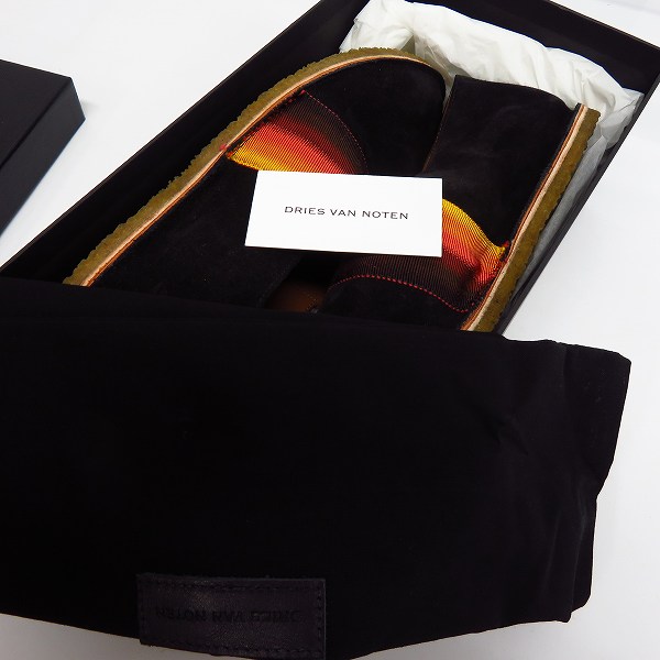 実際に弊社で買取させて頂いた【展示品】DRIES VAN NOTEN/ドリスヴァンノッテン スエード スリッポン MS25/874 QU114 BLACK900/41の画像 7枚目