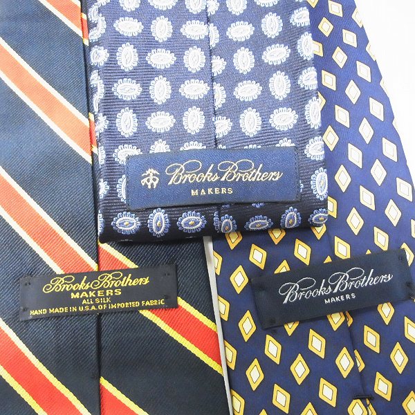 実際に弊社で買取させて頂いたBROOKS BROTHERS/ブルックス ブラザーズ ペイズリー/ストライプ柄等 ネクタイ 10点セットの画像 3枚目