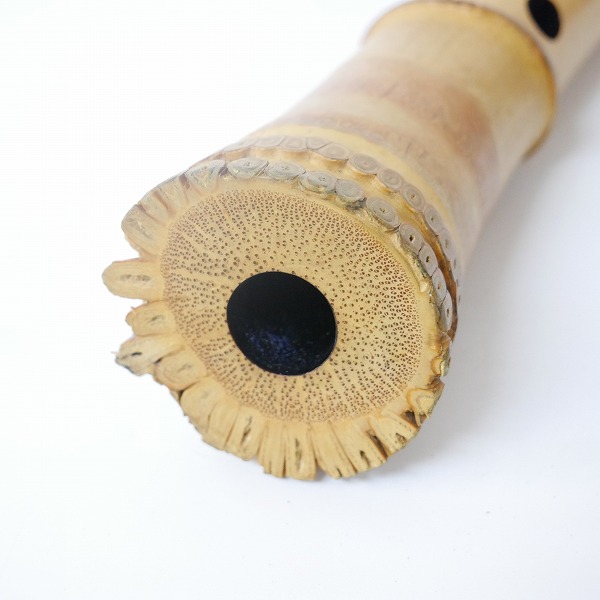 実際に弊社で買取させて頂いた【難あり】琴古流 尺八 竹翠 二つ印 和楽器 約44cmの画像 5枚目