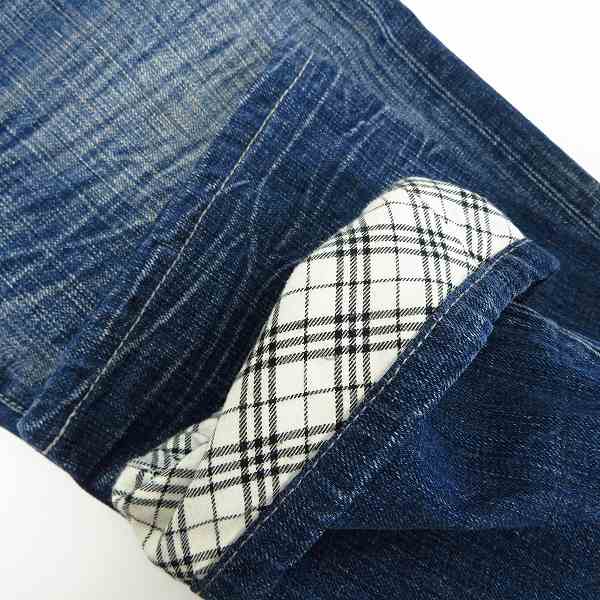 実際に弊社で買取させて頂いたBURBERRY BLUE LABEL/バーバリーブルーレーベル ウォッシュ加工 デニムパンツ Sの画像 7枚目