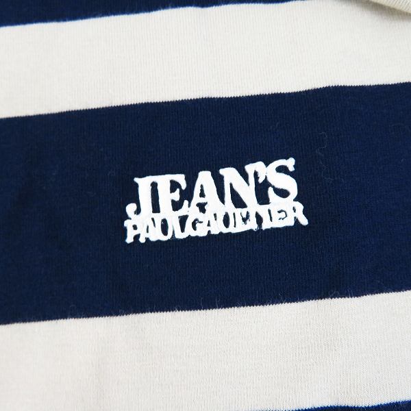 実際に弊社で買取させて頂いたJEAN PAUL GAULTIER/ジャンポールゴルチェ 胸ロゴ クルーネック ボーダー Tシャツ/カットソー Mの画像 5枚目