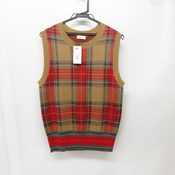 実際に弊社で買取させて頂いた【未使用】DRIES VAN NOTEN/ドリスヴァンノッテン MATHEW チェック ニットベスト/M