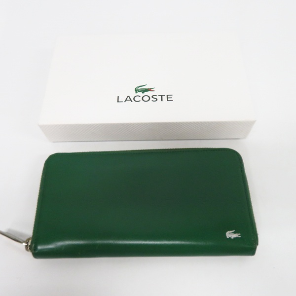 実際に弊社で買取させて頂いたLACOSTE/ラコステ ラウンドジップ/ファスナー ウォレット/財布の画像 8枚目
