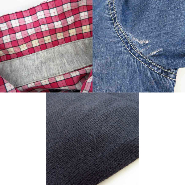 実際に弊社で買取させて頂いたARMANI JEANS/アルマーニジーンズ ARMANI TEEN/アルマーニティーン ウェスタンシャツ/パーカー/パンツ等 7点セットの画像 6枚目