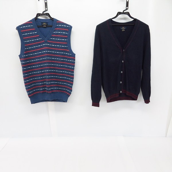 実際に弊社で買取させて頂いたBrooks Brothers/ブルックスブラザーズ 346 ニットベスト/カーディガン Size：S 2点セット