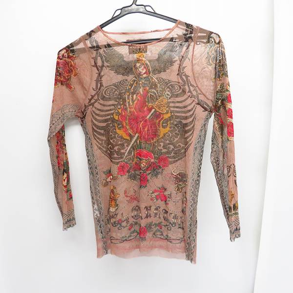 実際に弊社で買取させて頂いたJPG/ジャンポールゴルチェ パワーネット マリア タトゥープリント カットソー 48