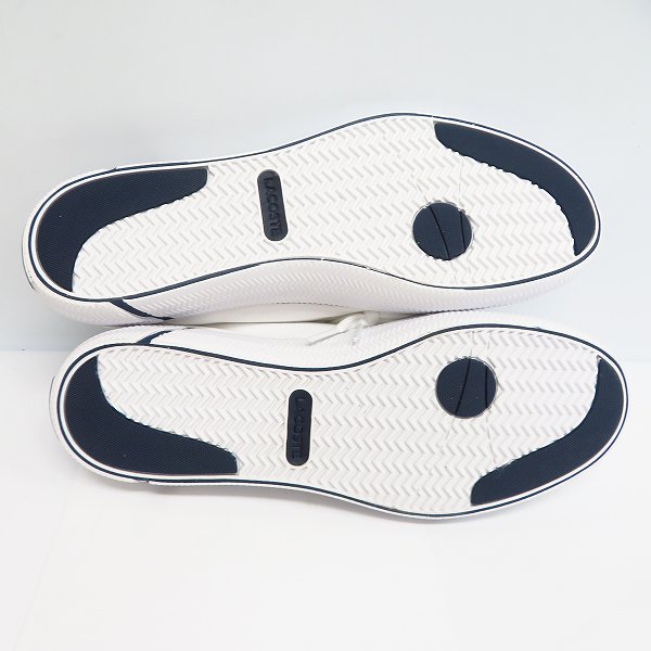 実際に弊社で買取させて頂いたLACOSTE/ラコステ GRIPSHOT キャンバススニーカー 7-39CMA0068042/US8.5の画像 2枚目