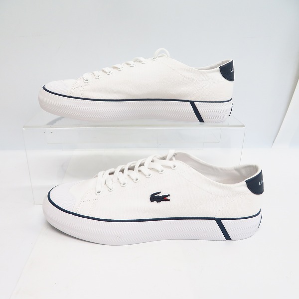 実際に弊社で買取させて頂いたLACOSTE/ラコステ GRIPSHOT キャンバススニーカー 7-39CMA0068042/US8.5の画像 3枚目