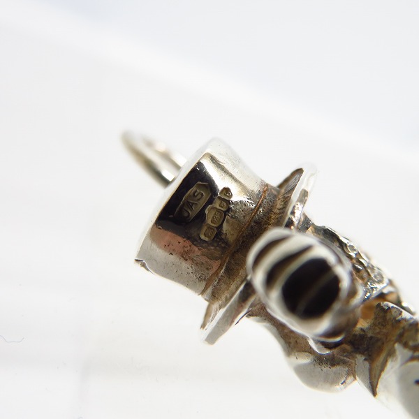 実際に弊社で買取させて頂いたCRAZY PIG/クレイジーピッグ チーキーゴメス スカル ペンダント/トップ SV925の画像 3枚目