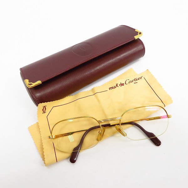 実際に弊社で買取させて頂いたCartier/カルティエ メガネ/眼鏡フレーム アイウェアの画像 8枚目