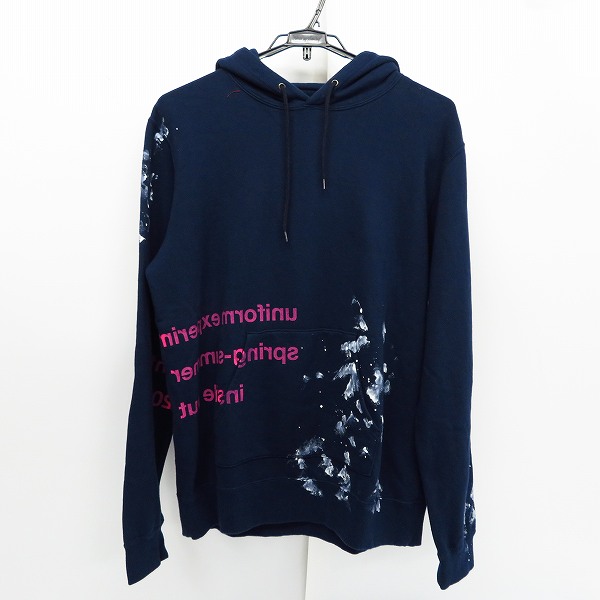 実際に弊社で買取させて頂いたUNIFORM EXPERIMENT/ユニフォームエクスペリメント 18SS ペイント プルオーバーパーカー UE-180006/3