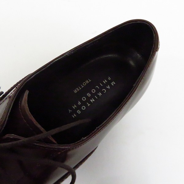 実際に弊社で買取させて頂いたMACKINTOSH PHILOSOPHY/マッキントッシュ フィロソフィー プレーントゥ ビジネスシューズ/24.5の画像 4枚目