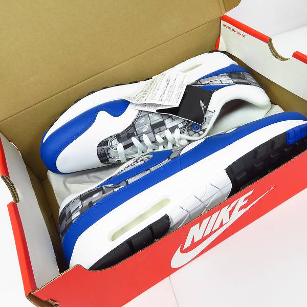 実際に弊社で買取させて頂いた【未使用】NIKE×atmos/ナイキ×アトモス AIR MAX 1 PRNT/ エアマックス1 プリント 'WE LOVE NIKE'AQ0927-100/30の画像 7枚目