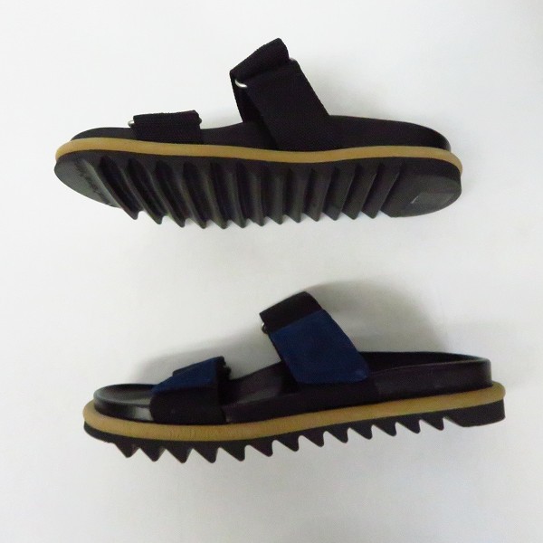 実際に弊社で買取させて頂いたDRIES VAN NOTEN/ドリスヴァンノッテン レザーサンダル MS25/862 QU111 BLACK900/41の画像 3枚目