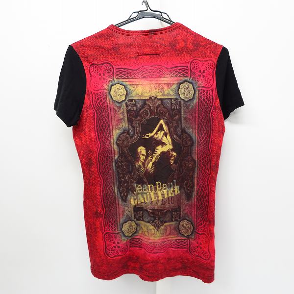 実際に弊社で買取させて頂いたJEAN PAUL GAULTIER HOMME/ジャンポールゴルチェオム タトゥーアーティストプリント 半袖 Tシャツ カットソー/48の画像 1枚目