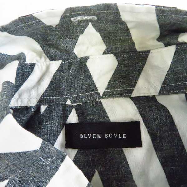 実際に弊社で買取させて頂いたBLACK SCALE/ブラックスケール 総柄シャツ/スウェット/カットソー 3点セットの画像 2枚目