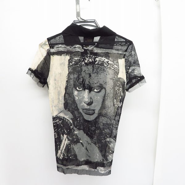 実際に弊社で買取させて頂いたJPG/ジャンポールゴルチェ パワーネット フェイスプリント レースアップシャツ 48の画像 1枚目