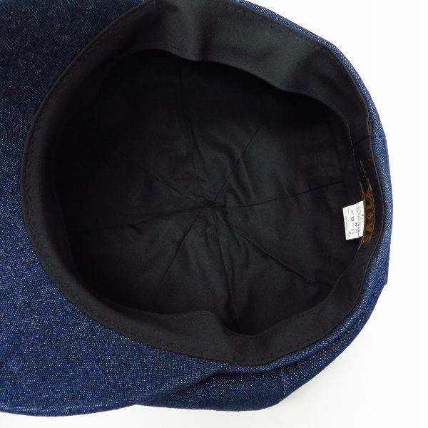 実際に弊社で買取させて頂いた【未使用】CA4LA/カシラ キャスケットハット/帽子 デニム地 の画像 4枚目