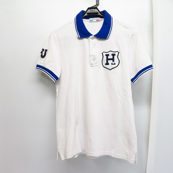 実際に弊社で買取させて頂いたHYDROGEN/ハイドロゲン スカルロゴワッペン 半袖ポロシャツ M