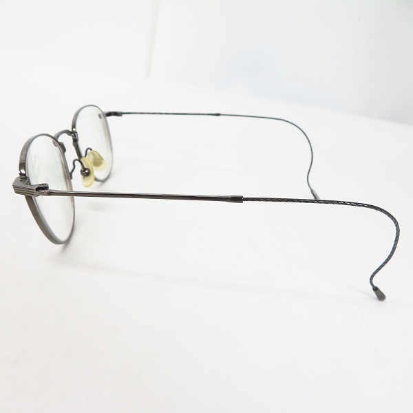 実際に弊社で買取させて頂いた999.9/フォーナインズ メガネフレーム ケーブルテンプル ボストン S-183T の画像 2枚目