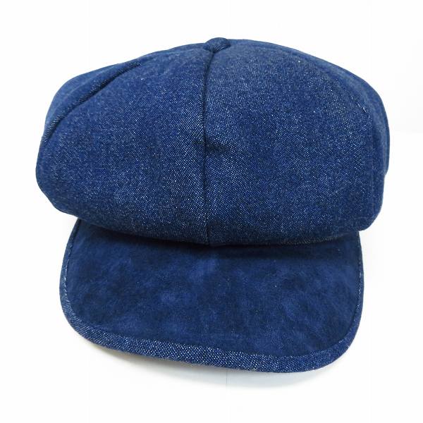 実際に弊社で買取させて頂いた【未使用】CA4LA/カシラ キャスケットハット/帽子 デニム地 の画像 1枚目