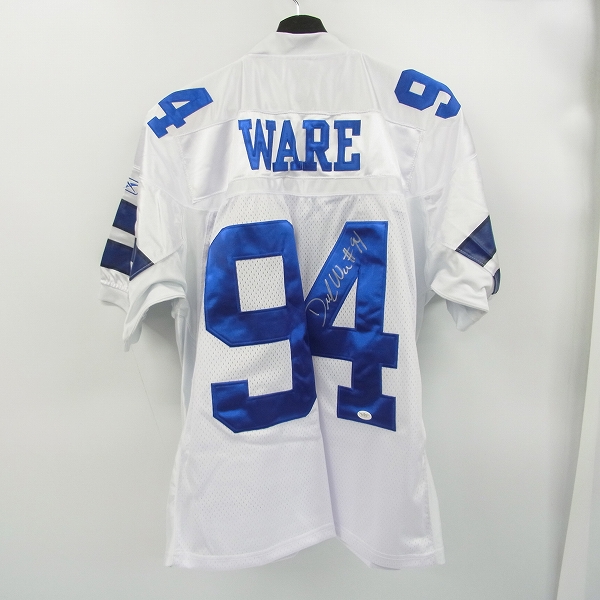 実際に弊社で買取させて頂いた【証明書付き】NFL ダラス カウボーイズ デマーカス ウェア ＃94 直筆サイン入り ユニフォーム/48の画像 1枚目