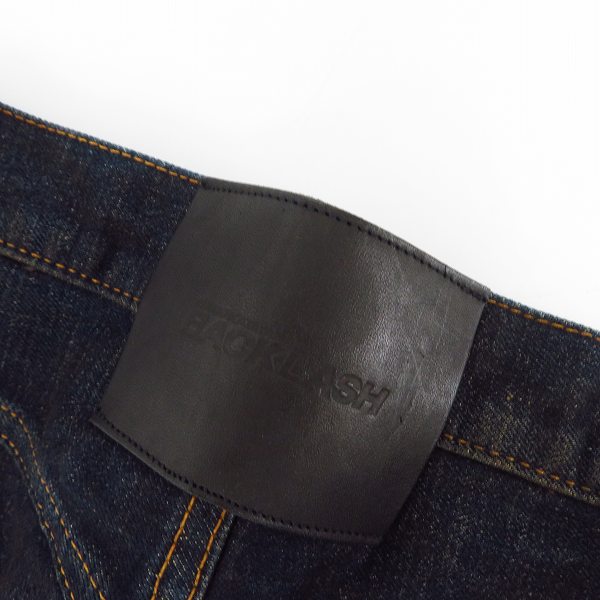 実際に弊社で買取させて頂いた【未使用】BACKLASH/バックラッシュ 13oz ストレート ストレッチデニムパンツ 1483-01/Mの画像 2枚目