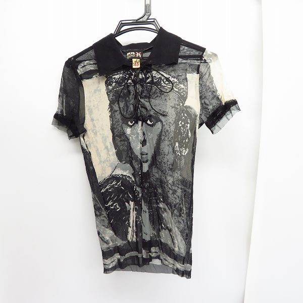 実際に弊社で買取させて頂いたJPG/ジャンポールゴルチェ パワーネット フェイスプリント レースアップシャツ 48