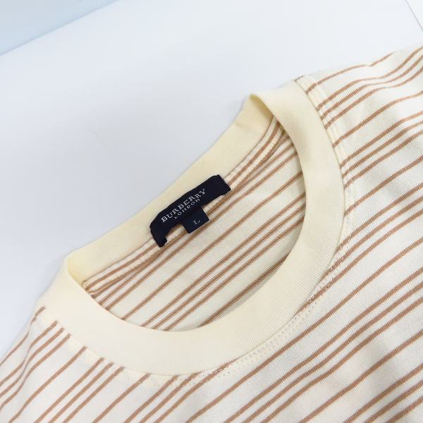 実際に弊社で買取させて頂いたBURBERRY LONDON/バーバリーロンドン ボーダーTシャツ Lの画像 4枚目