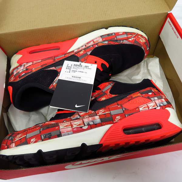 実際に弊社で買取させて頂いたNIKE×atmos/ナイキ×アトモス AIR MAX 90 PRNT WE LOVE NIKE AQ0926-001 27.0cmの画像 8枚目
