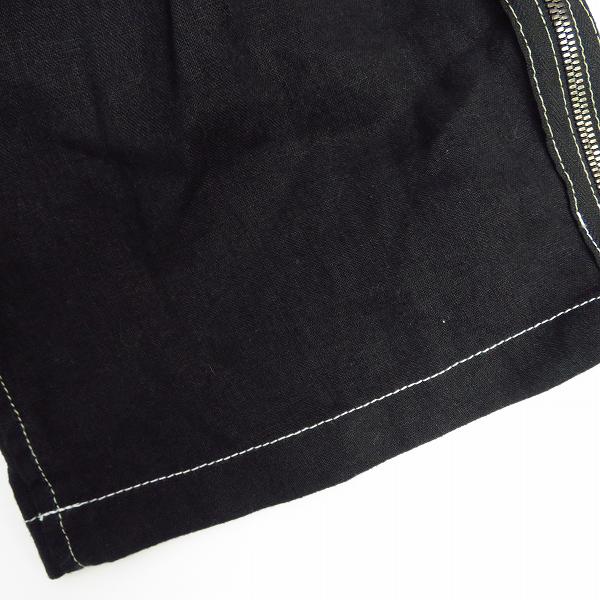 実際に弊社で買取させて頂いたKyoji Maruyama/キョウジマルヤマ レザー 切り替え 裾 ジップ カーゴ パンツ 2の画像 6枚目