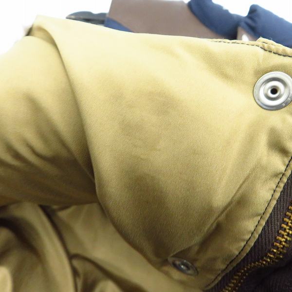 実際に弊社で買取させて頂いたSUGAR CANE/シュガーケーン ダウンベスト レザーヨーク SC12340/Lの画像 5枚目