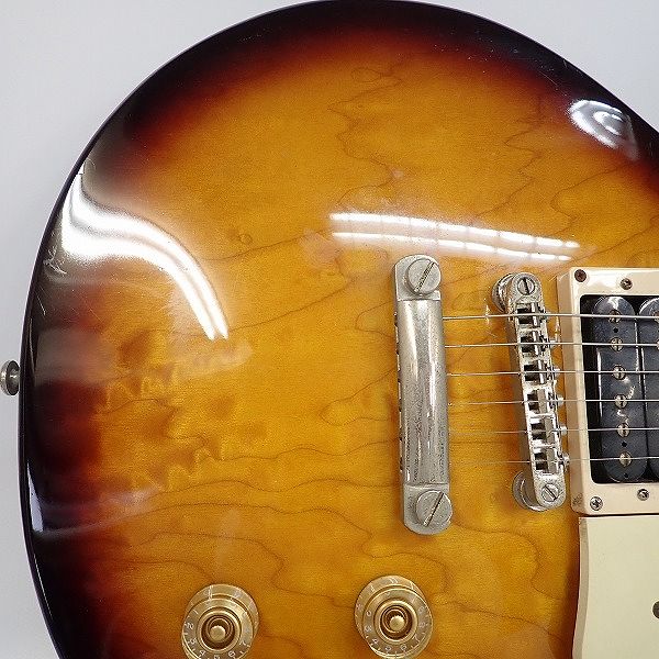 実際に弊社で買取させて頂いた★Epiphone/エピフォン Les Paul 100/レスポール Vintage Sunburst 2ND CLASS ボルトオンネックの画像 6枚目
