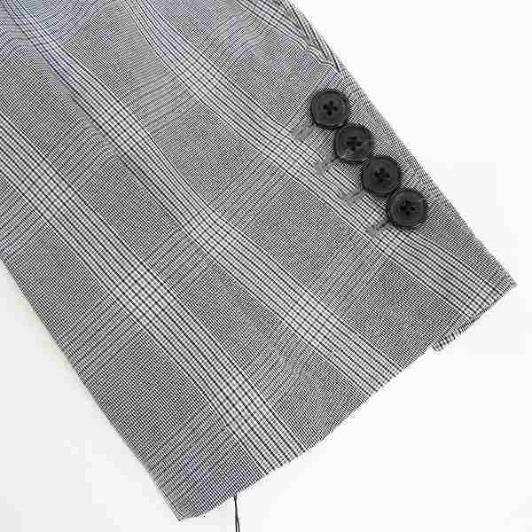 実際に弊社で買取させて頂いた【未使用】DRIES VAN NOTEN/ドリスヴァンノッテン BOXER 9168 チェックジャケット size：48の画像 5枚目