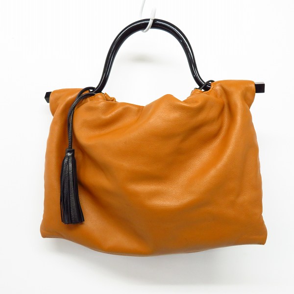 実際に弊社で買取させて頂いたLOEWE/ロエベ レザー ハンドバッグ ブラウンの画像 1枚目