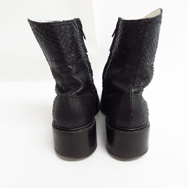 実際に弊社で買取させて頂いたHIROMU TAKAHARA/ヒロムタカハラ パイソンレザー ブーツ/41の画像 1枚目