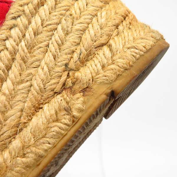 実際に弊社で買取させて頂いたChristian Dior/クリスチャンディオール CDロゴ刺繍 スウェード/エスパドリーユ ヒールシューズ 5の画像 7枚目