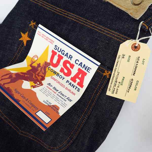 実際に弊社で買取させて頂いた【未使用】SUGAR CANE/シュガーケーン スタージーンズ SC41099N/34の画像 7枚目