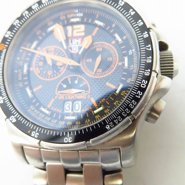 実際に弊社で買取させて頂いたLUMINOX/ルミノックス ロッキードマーティン F-35ライトニング 2/9382 【動作未確認】の画像 5枚目