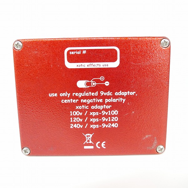 実際に弊社で買取させて頂いた【難あり】XOTIC/エキゾティック BB +/Plus ギター用 2ch プリアンプ エフェクター【動作確認済】の画像 4枚目