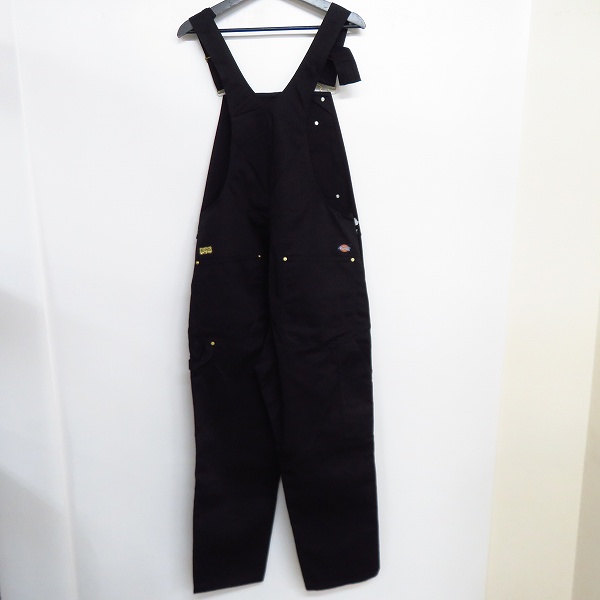 実際に弊社で買取させて頂いたX-LARGE×Dickies/エクストララージ×ディッキーズ オーバーオール ブラック/Mの画像 1枚目