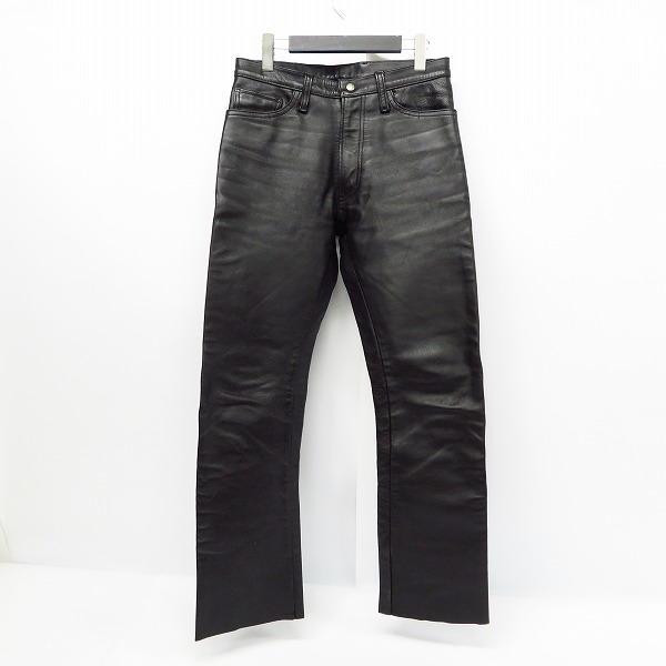 美品 Steeplechase リアルマッコイズ ホースハイドレザーパンツ 31 THE REAL McCOY'S/リアルマッコイズ BUCO/ブコ ホースハイド レザー