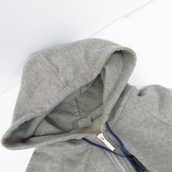 実際に弊社で買取させて頂いたDior HOMME/ディオールオム night ロゴ ジップフーディー XSの画像 5枚目