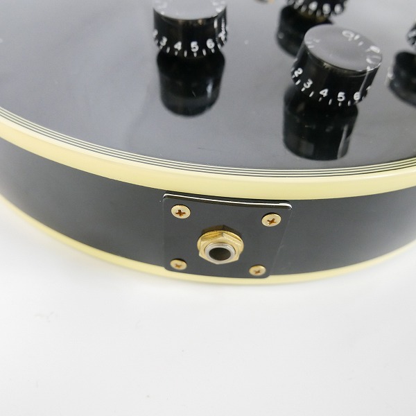 実際に弊社で買取させて頂いた★Epiphone/エピフォン Les Paul Custom/レスポール カスタム エレキギター 日本製 ソフトケース付きの画像 6枚目