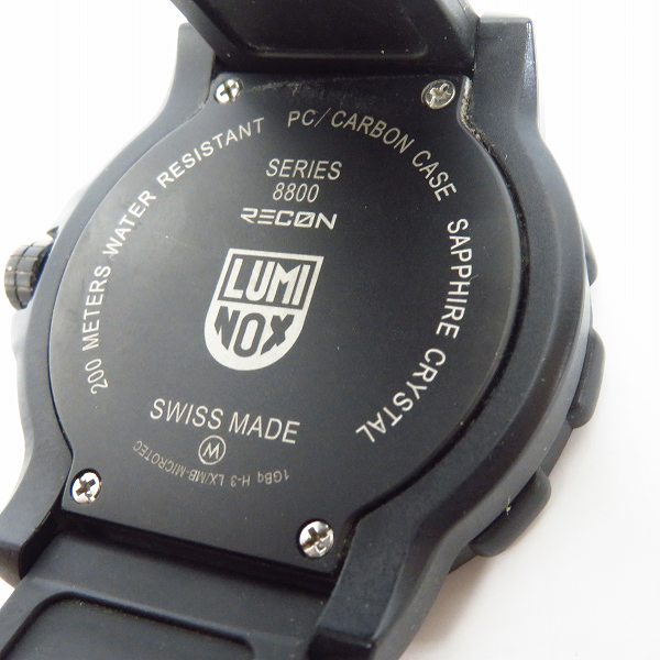 実際に弊社で買取させて頂いたLUMINOX/ルミノックス RECON POINTMAN/リーコンポイントマン SERIES 8800 腕時計 8821【動作未確認】の画像 3枚目