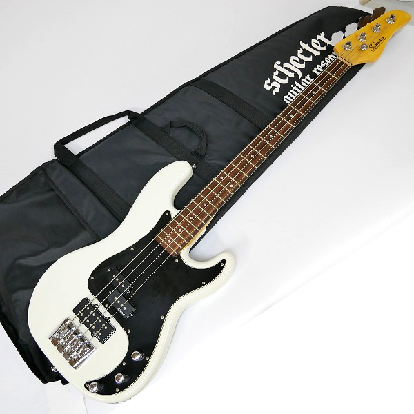 実際に弊社で買取させて頂いた★【難あり】SCHECTER/シェクター DIAMOND SERIES AD-DIAMOND-P VWHT エレキベース ソフトケース付き