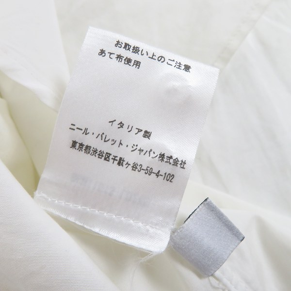 実際に弊社で買取させて頂いたNEIL BARRETT/ニール バレット 襟花柄 長袖シャツ BCM1151S-L024S/XSの画像 4枚目